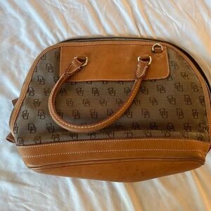 Dooney & Bourke Logo Satchel Bag - Brown Vintage